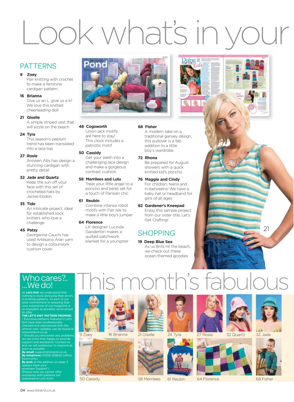 Let's Knit Preview Pages