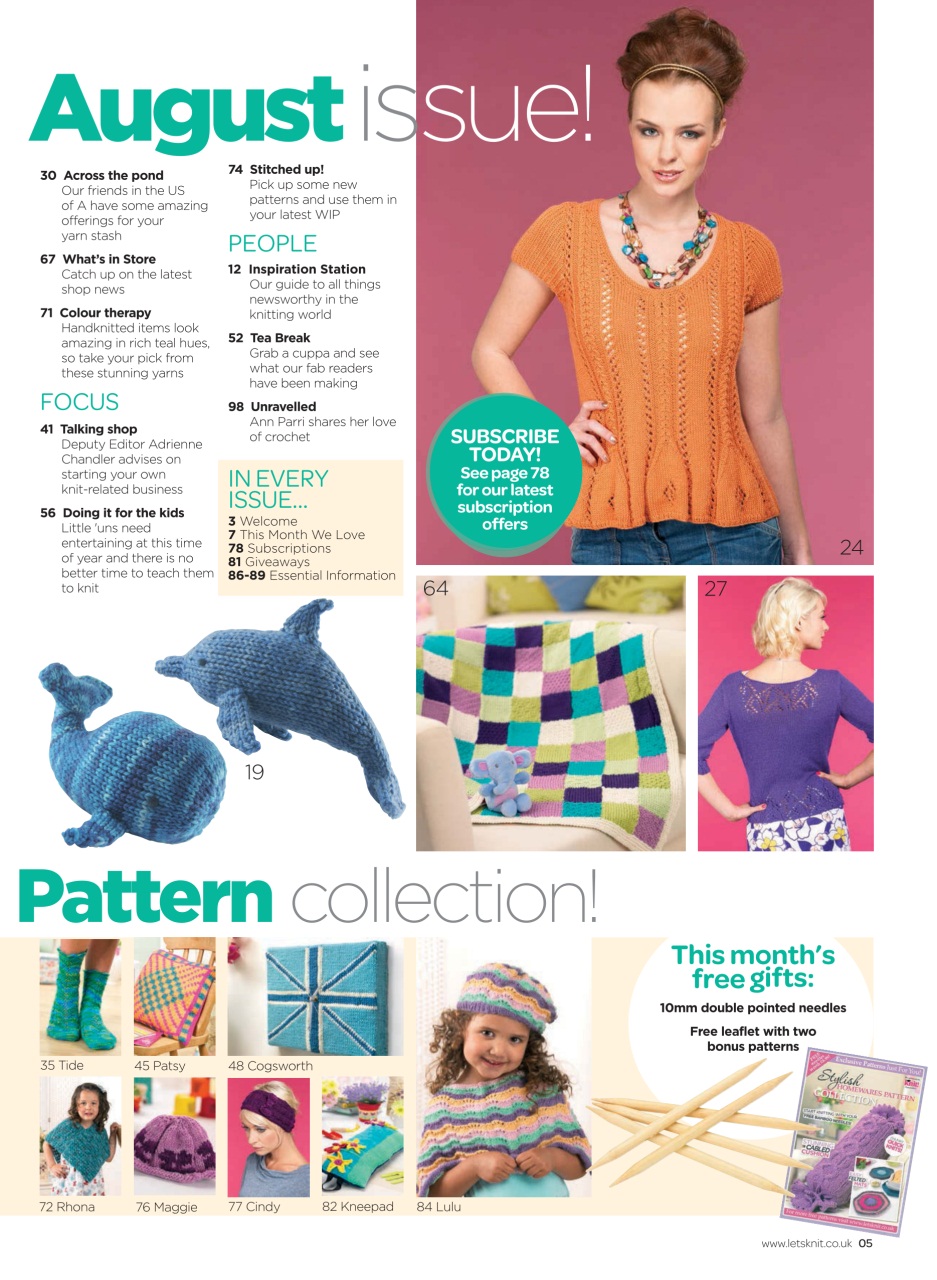 Let's Knit Preview Pages