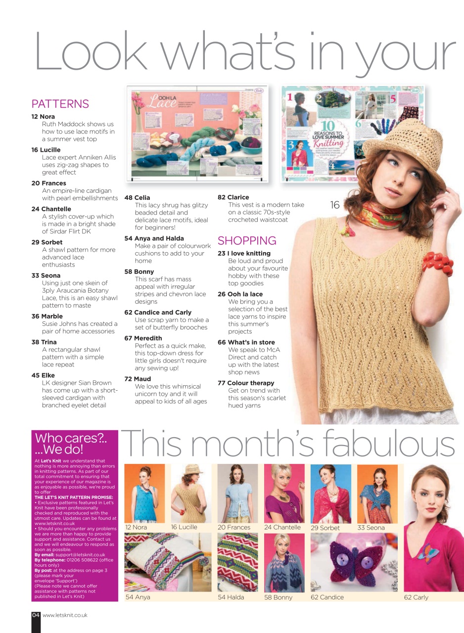 Let's Knit Preview Pages