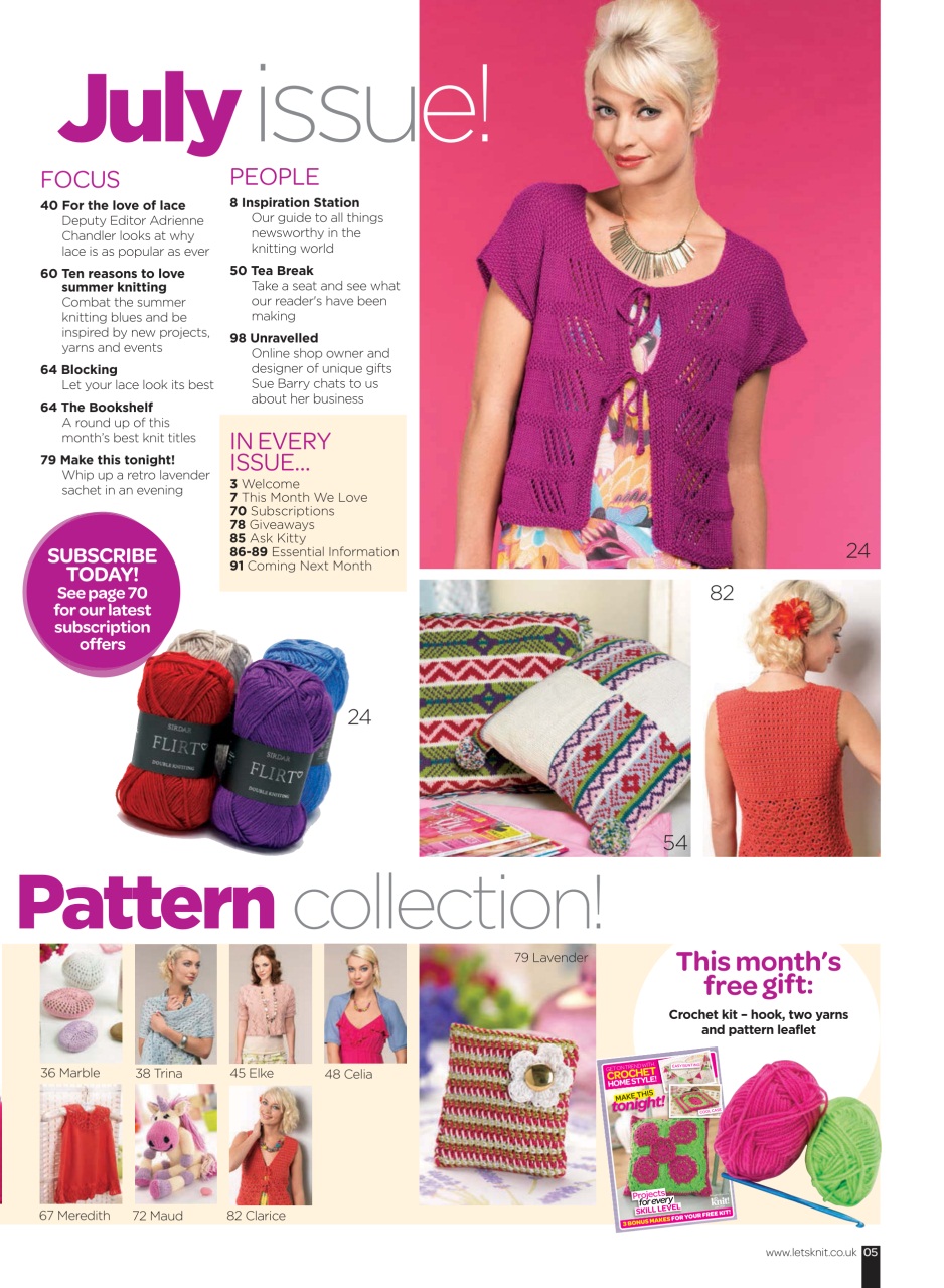 Let's Knit Preview Pages