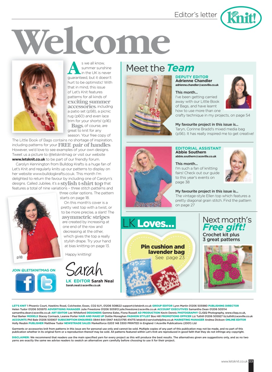 Let's Knit Preview Pages