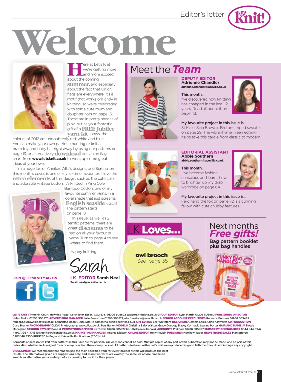 Let's Knit Preview Pages