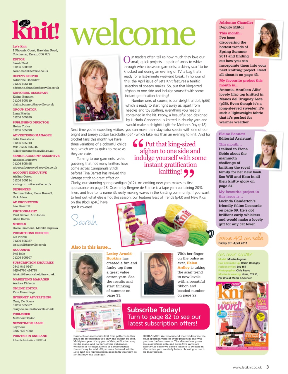 Let's Knit Preview Pages