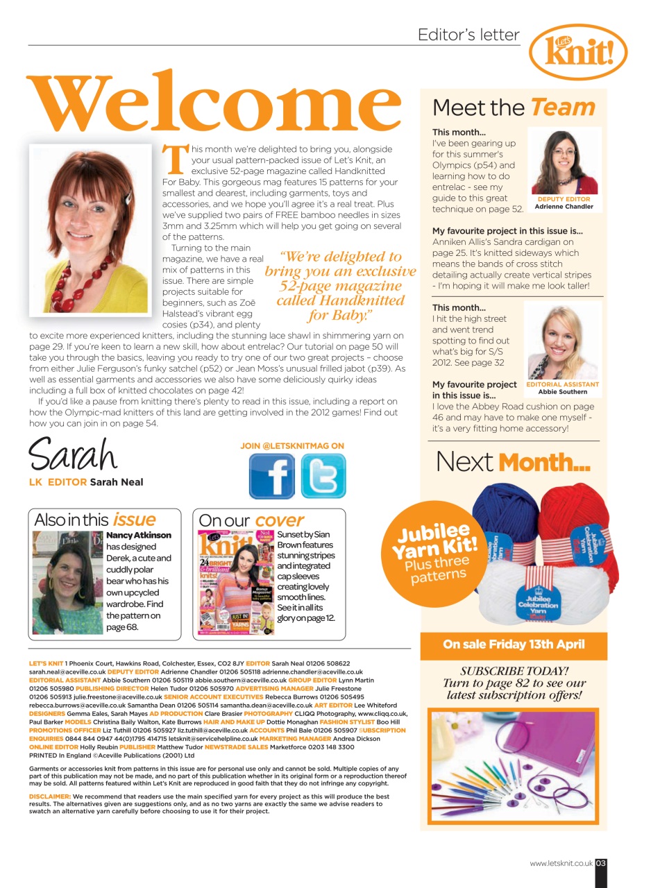 Let's Knit Preview Pages