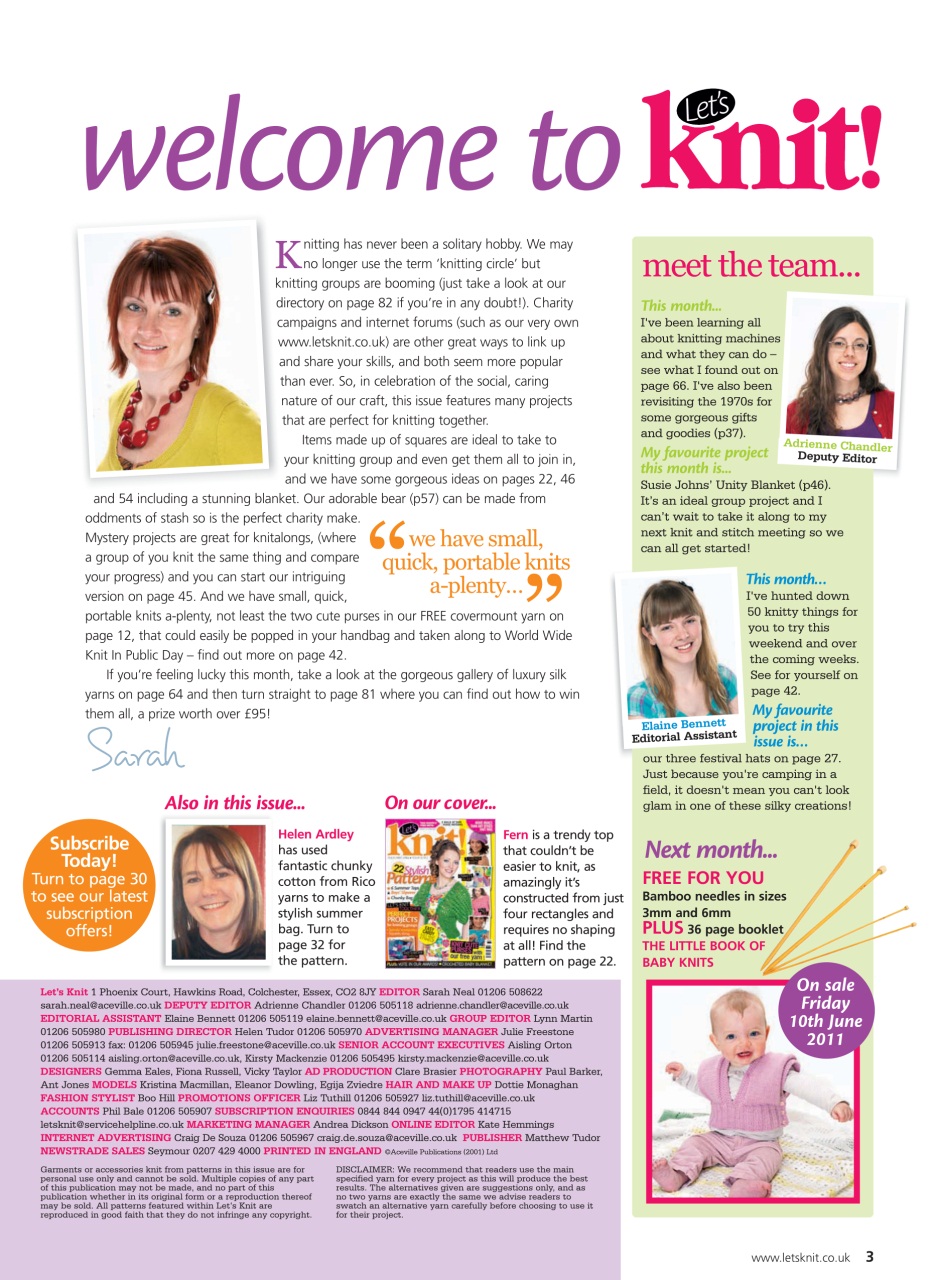 Let's Knit Preview Pages