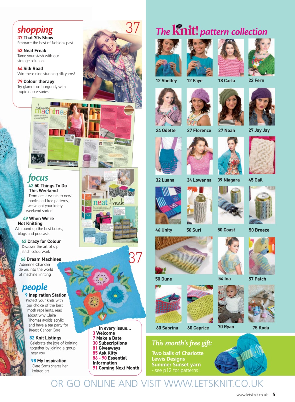 Let's Knit Preview Pages