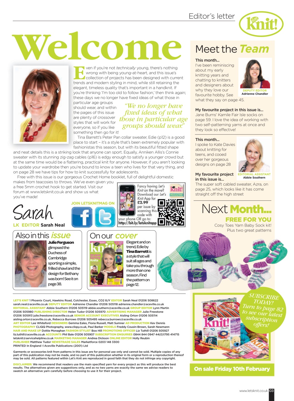 Let's Knit Preview Pages