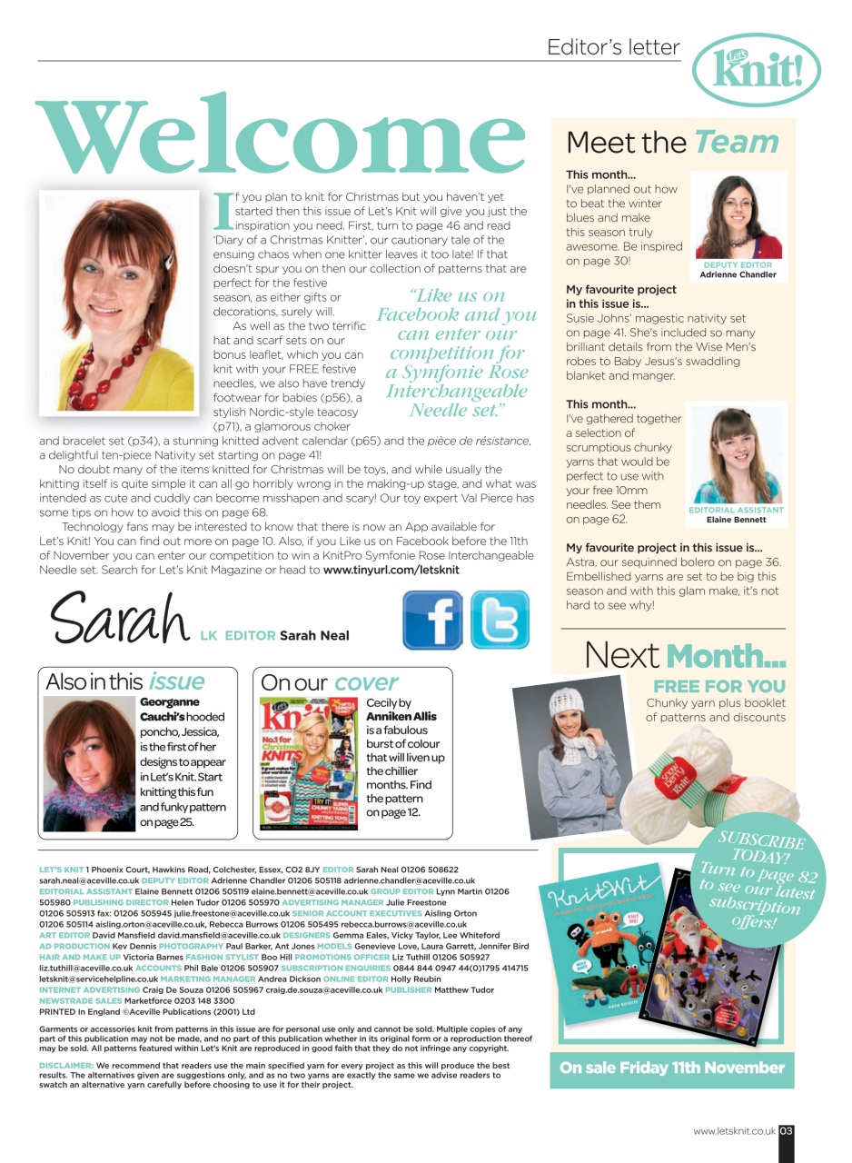 Let's Knit Preview Pages