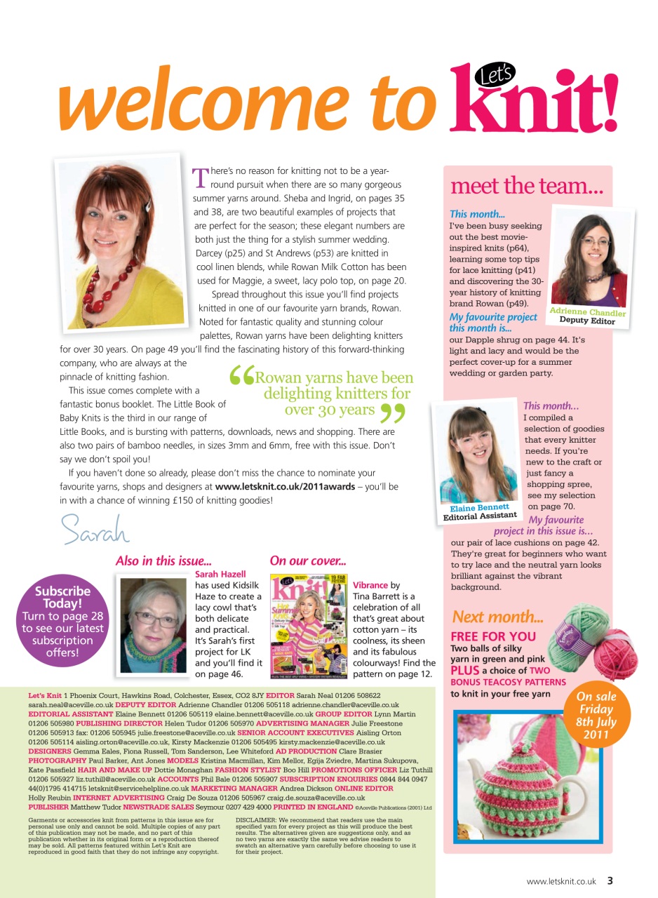 Let's Knit Preview Pages