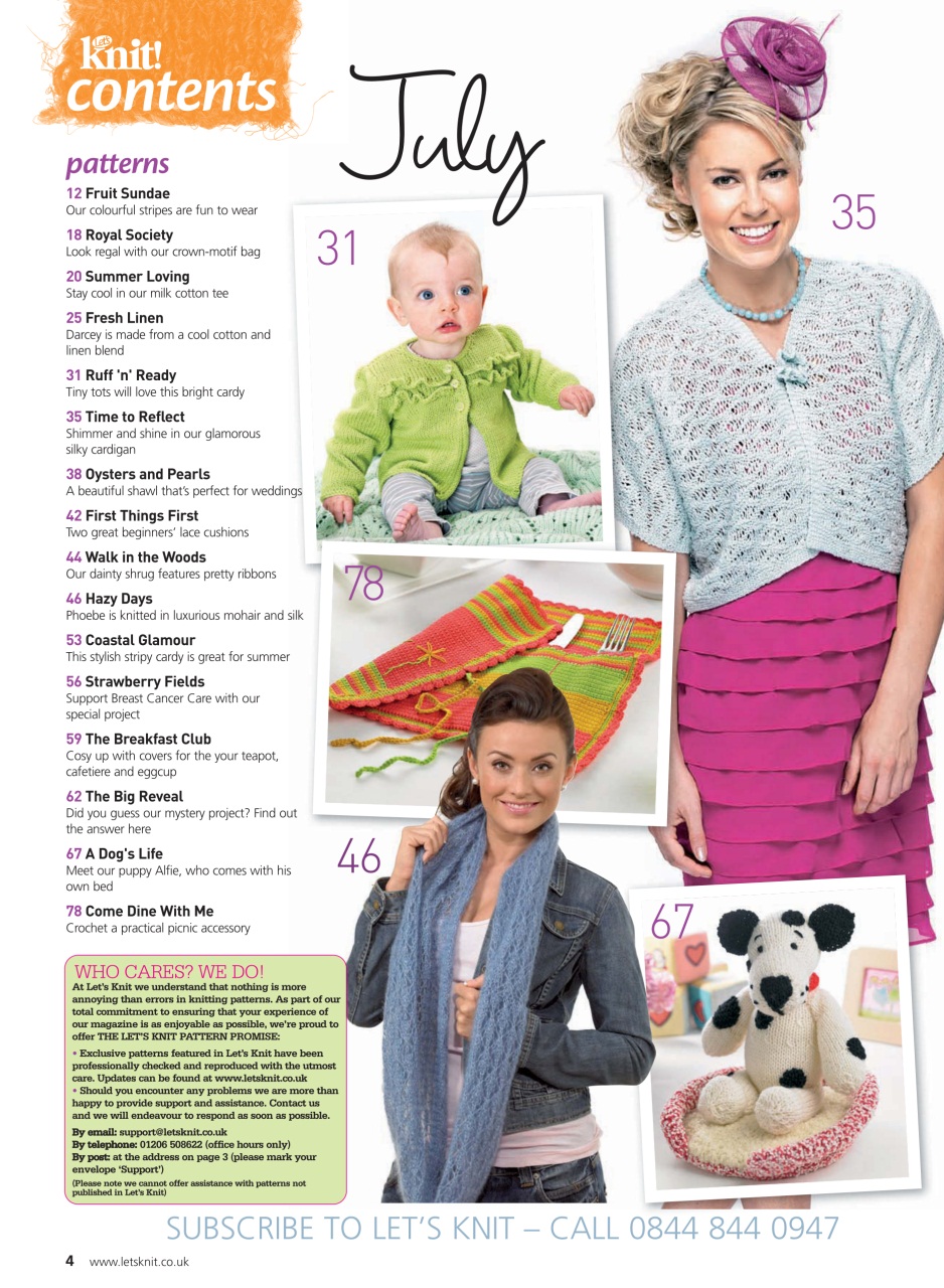 Let's Knit Preview Pages