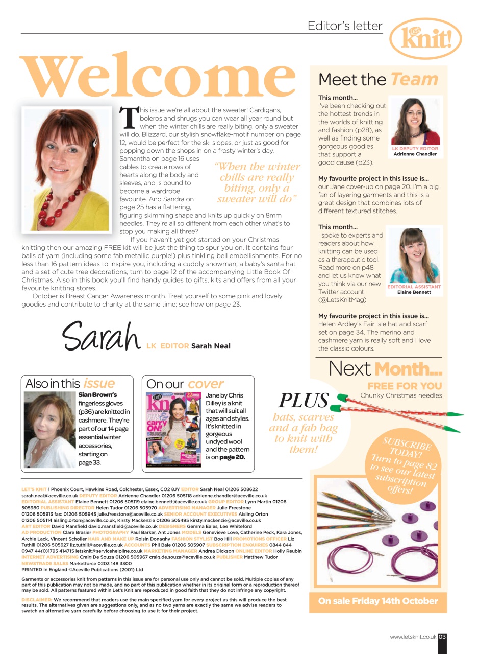 Let's Knit Preview Pages