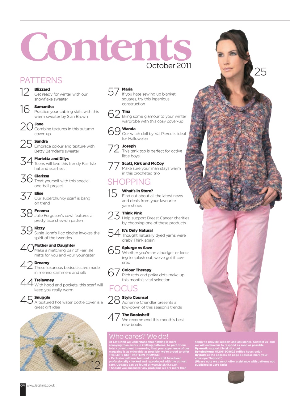 Let's Knit Preview Pages