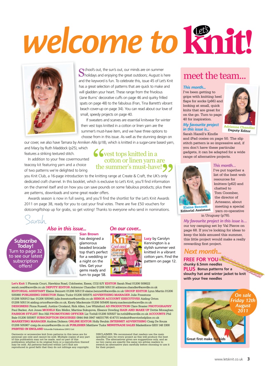 Let's Knit Preview Pages