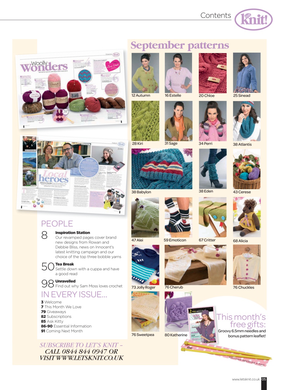 Let's Knit Preview Pages