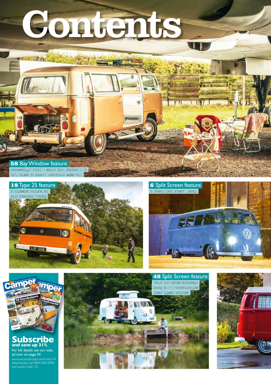 VW Camper Preview Pages