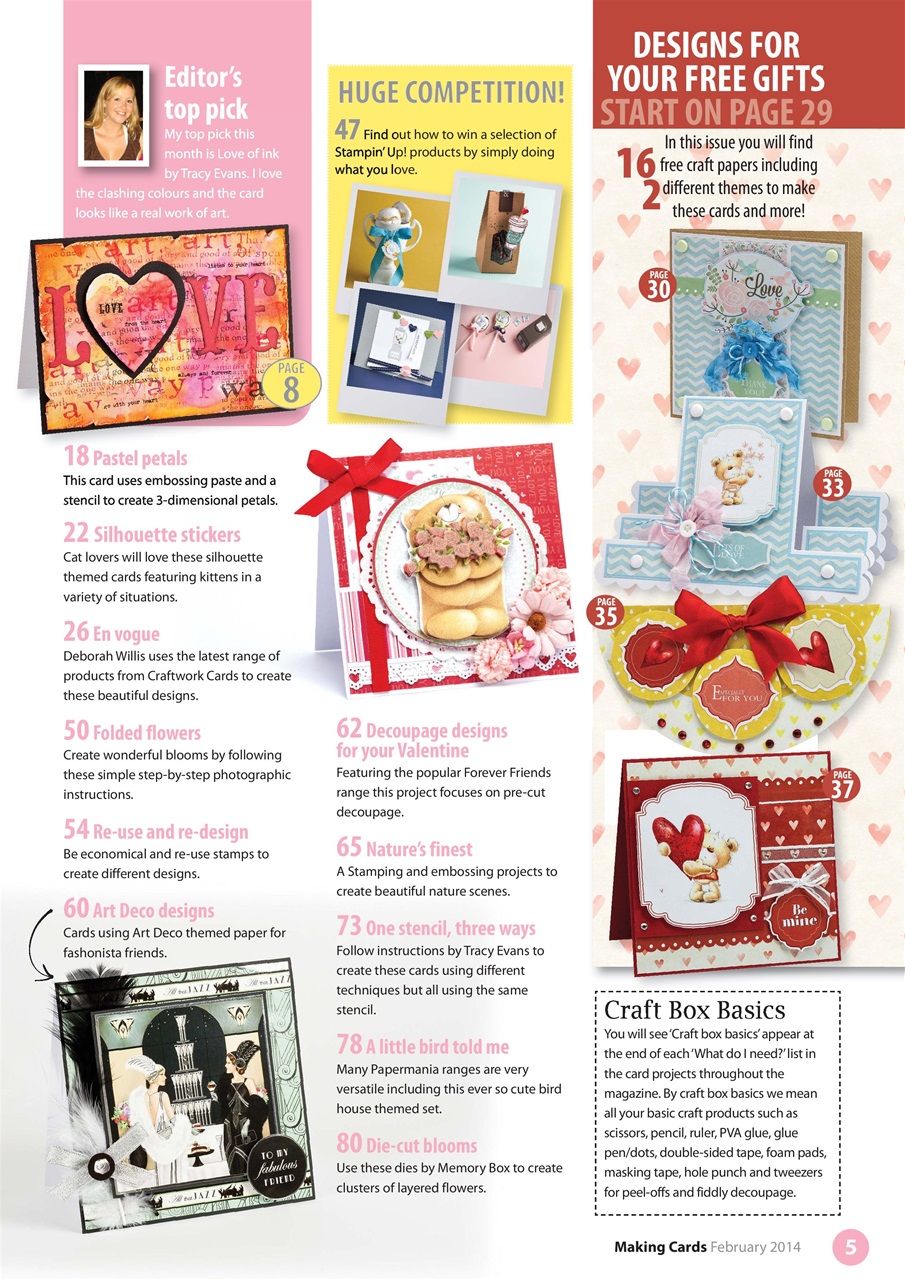 Making Cards & Papercraft Preview Pages