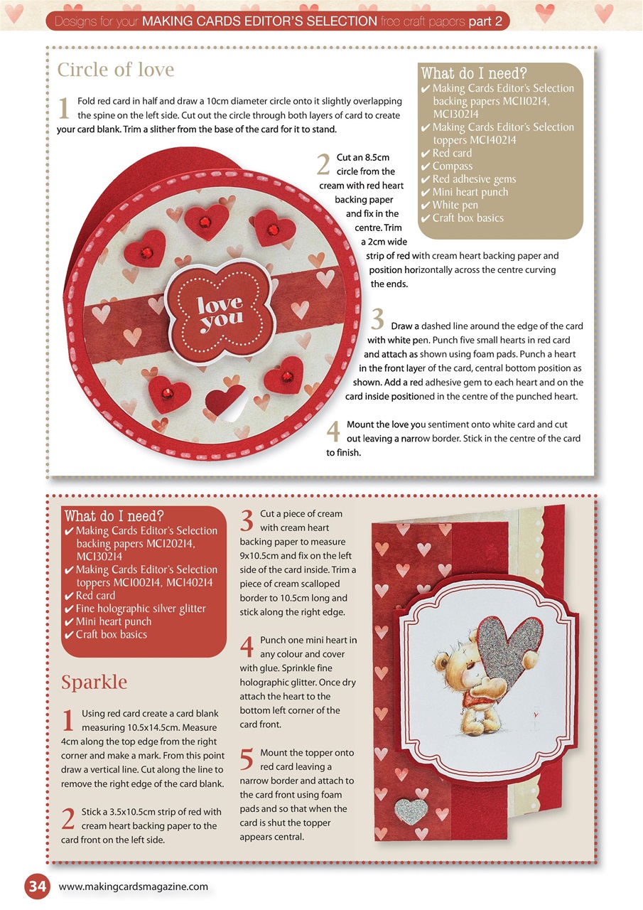 Making Cards & Papercraft Preview Pages