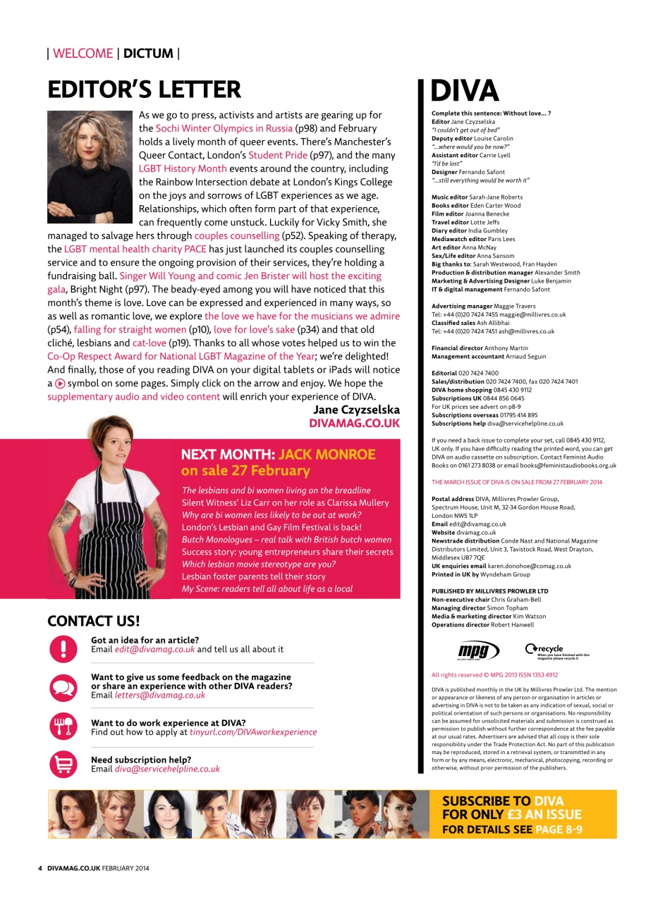 DIVA Magazine Preview Pages