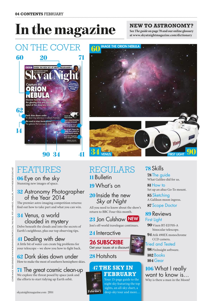 BBC Sky at Night Magazine Preview Pages