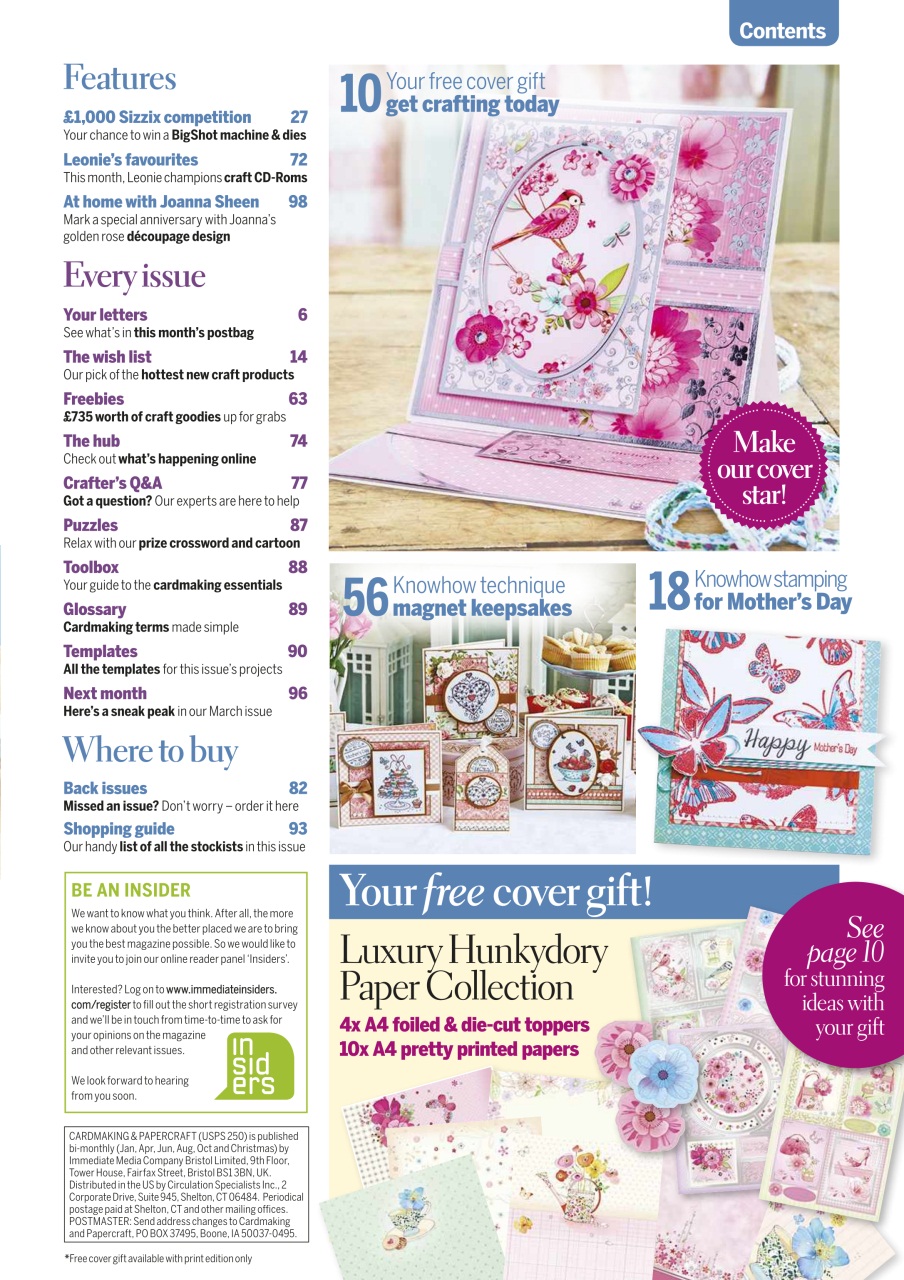 Cardmaking & Papercraft Preview Pages