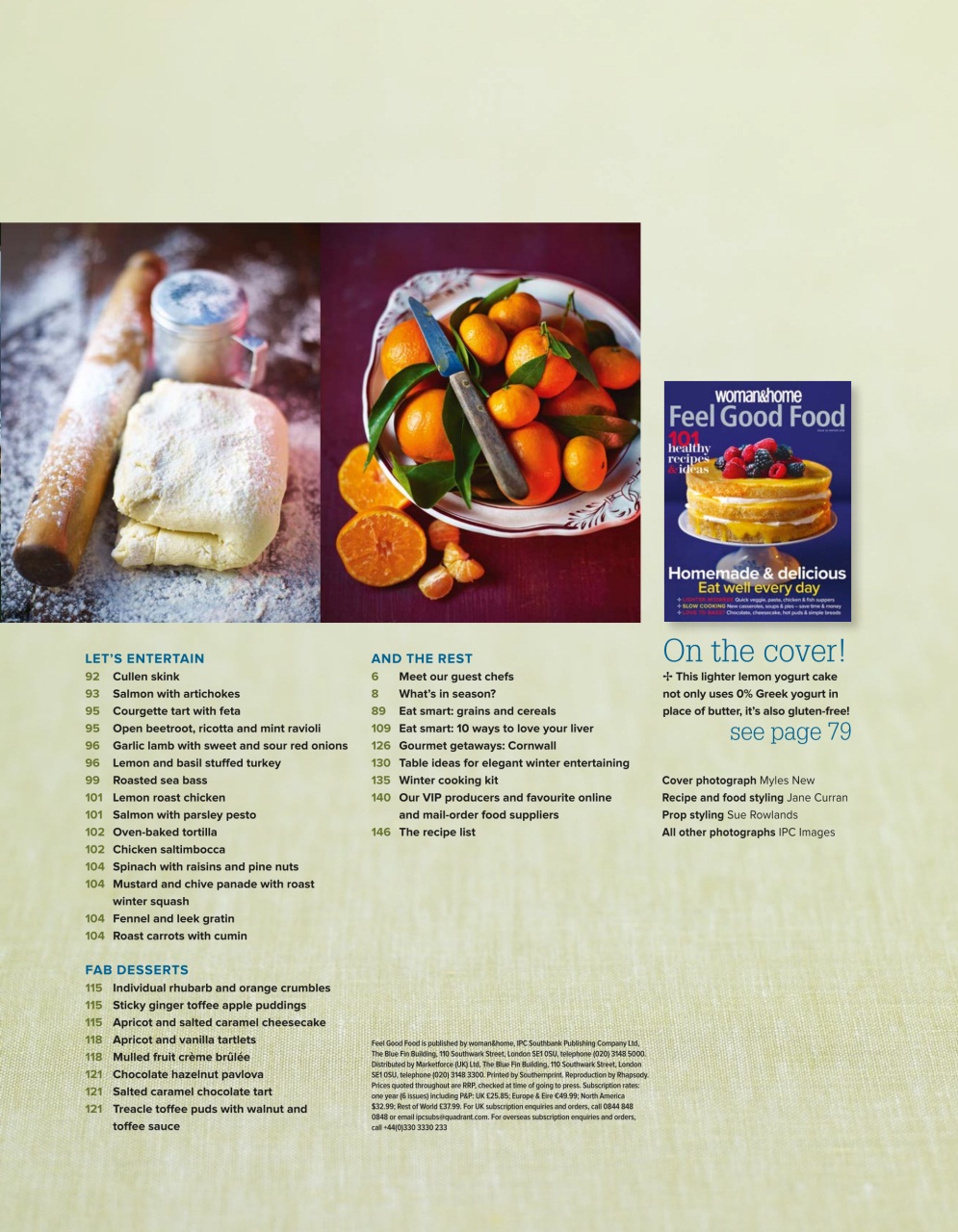 Woman & Home Feel Good Food Preview Pages