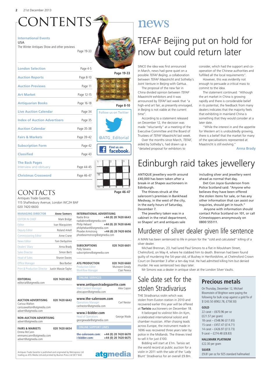 Antiques Trade Gazette Preview Pages