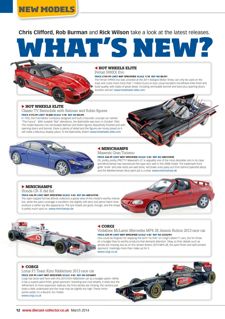 Diecast Collector Preview Pages