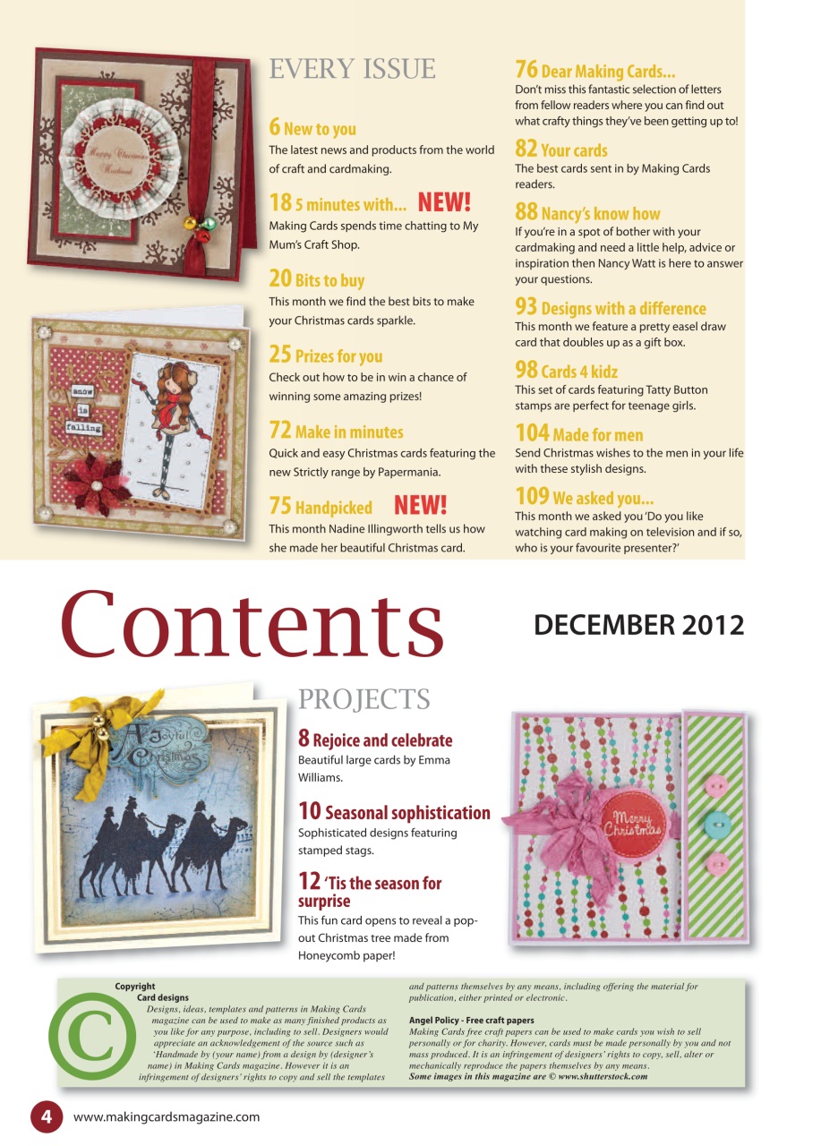 Making Cards & Papercraft Preview Pages