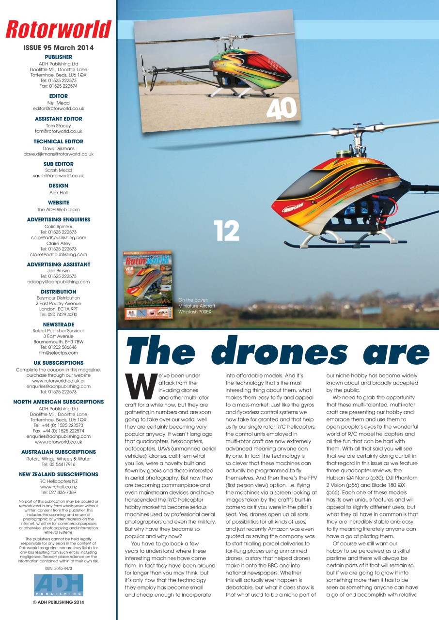 Radio Control Rotor World Preview Pages