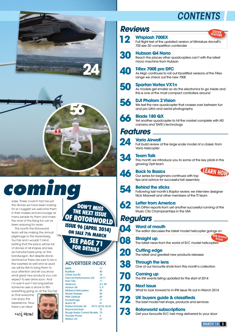 Radio Control Rotor World Preview Pages