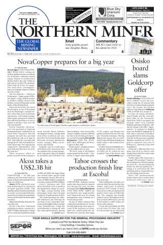 The Northern Miner issue Vol. 99 No. 50