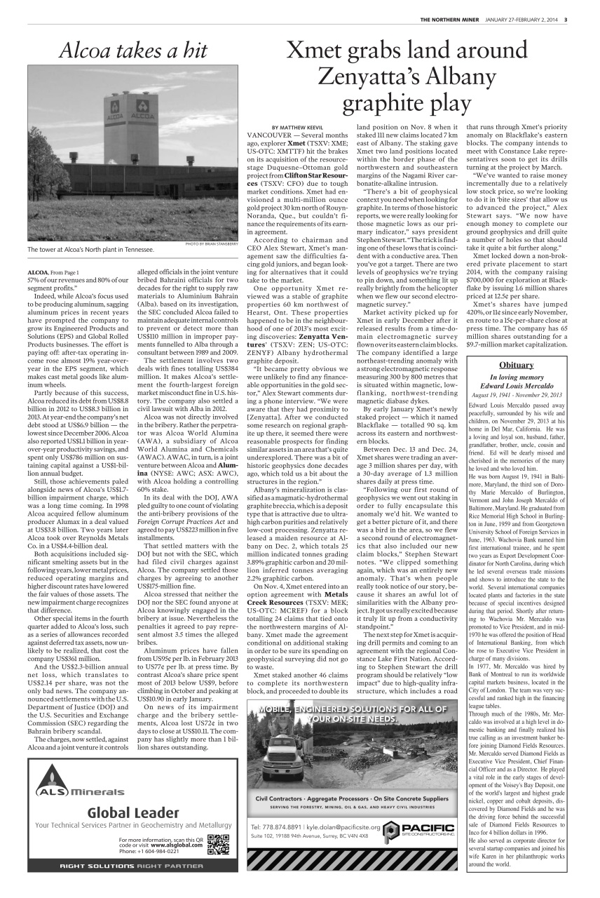 The Northern Miner Preview Pages