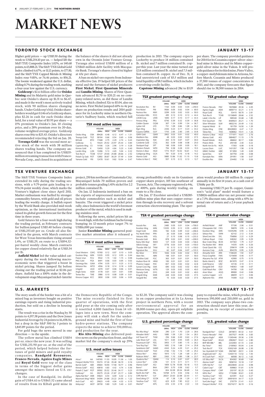 The Northern Miner Preview Pages