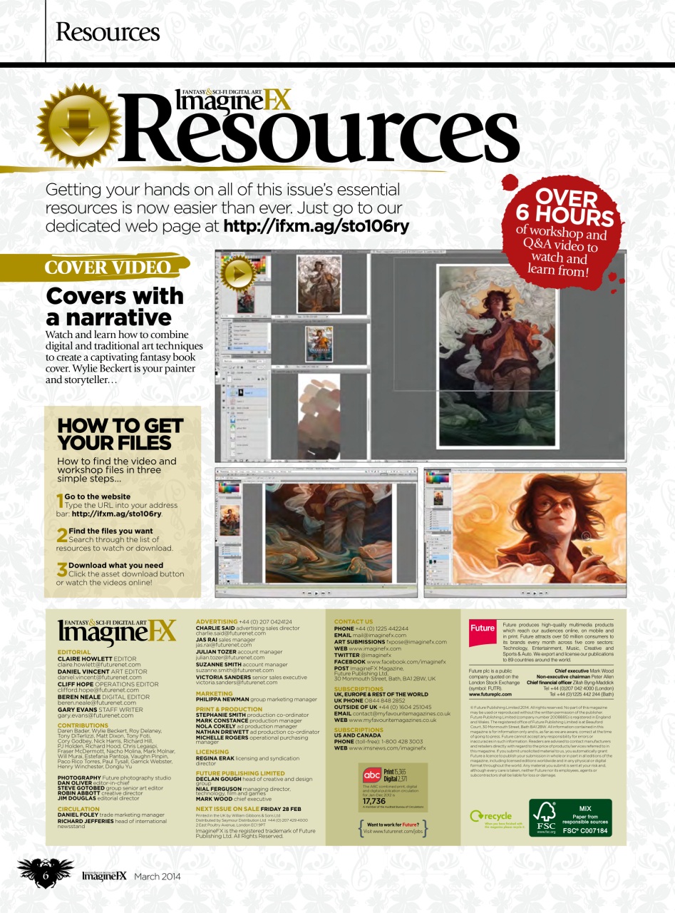 ImagineFX Preview Pages