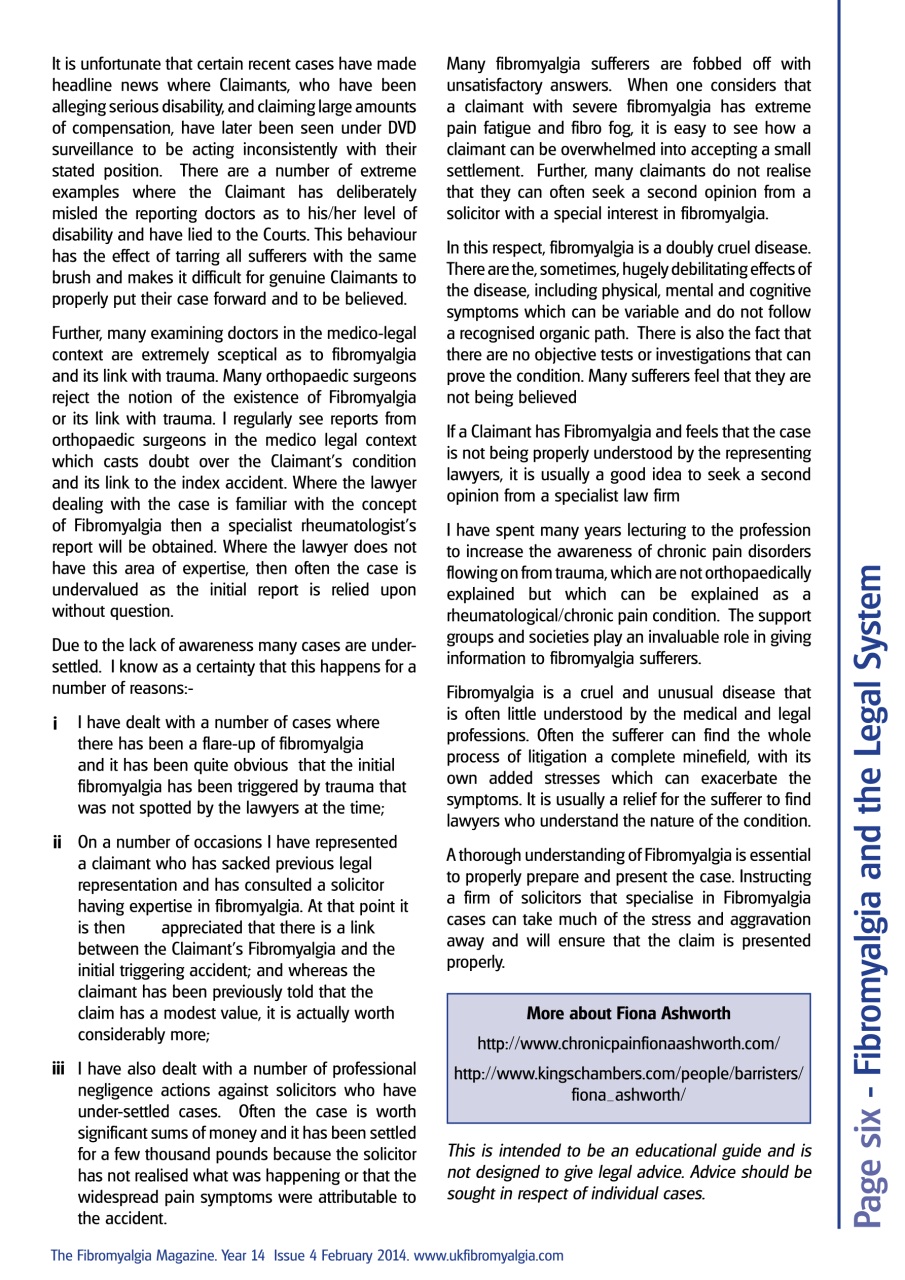 Fibromyalgia Magazine Preview Pages