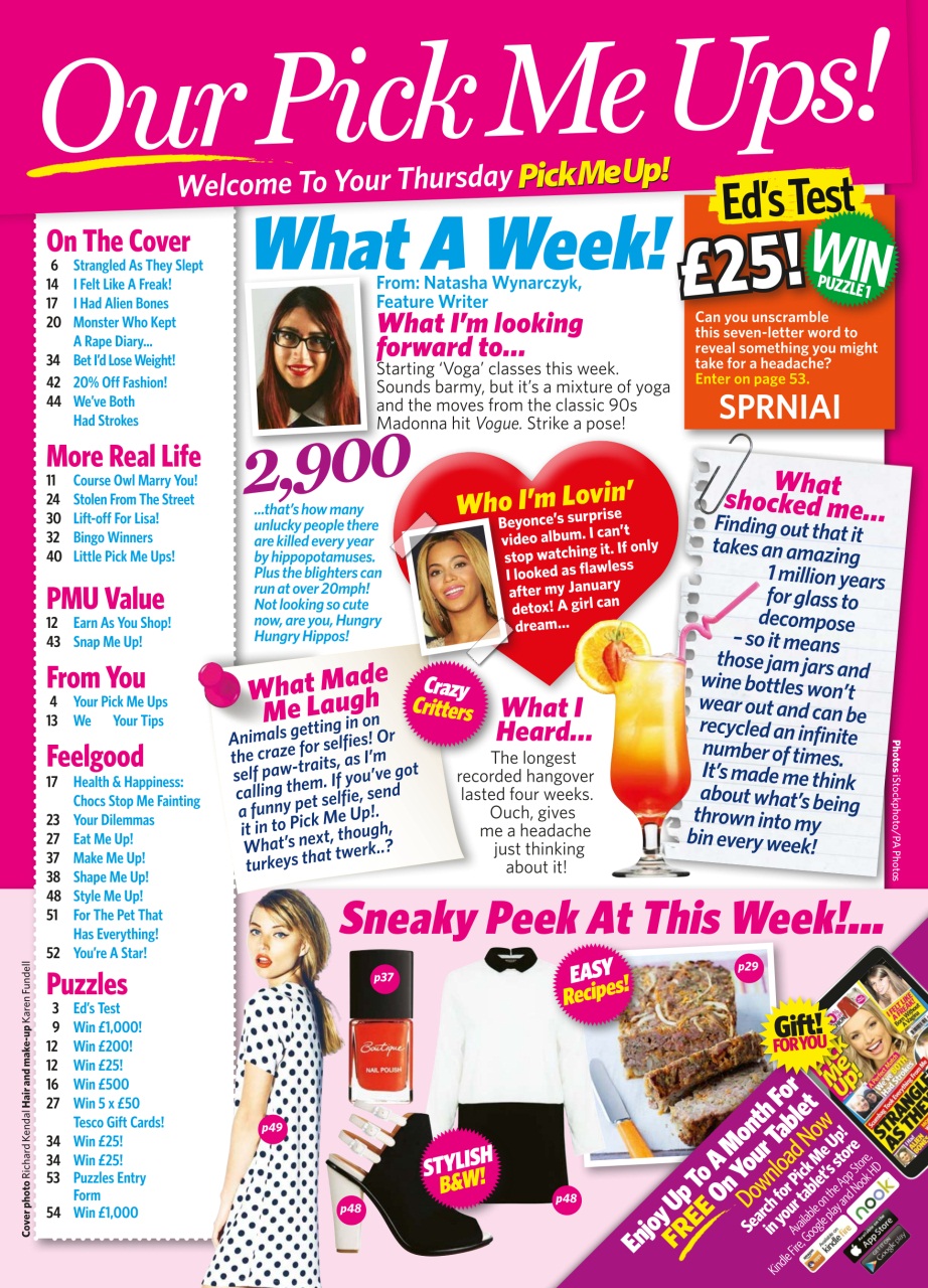 Pick Me Up Preview Pages