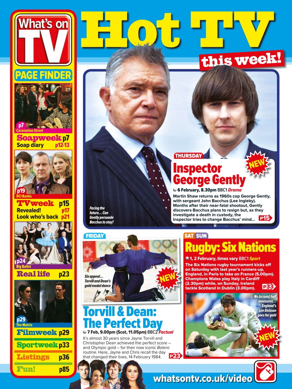 What's on TV Preview Pages