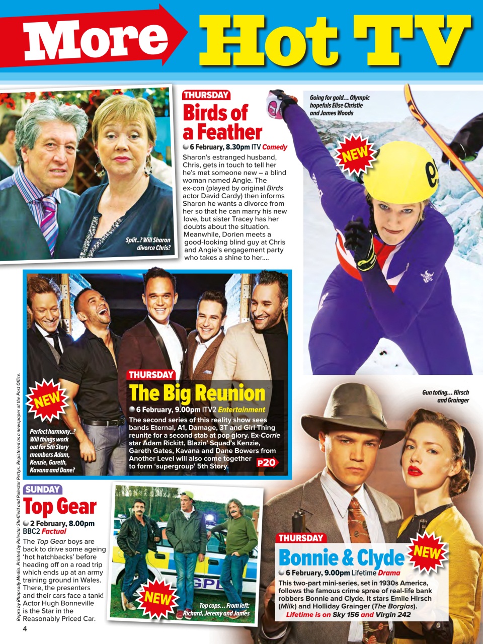 What's on TV Preview Pages