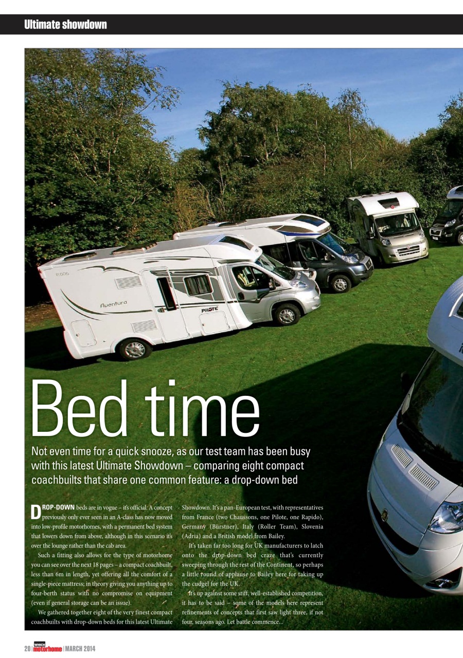 What Motorhome magazine Preview Pages