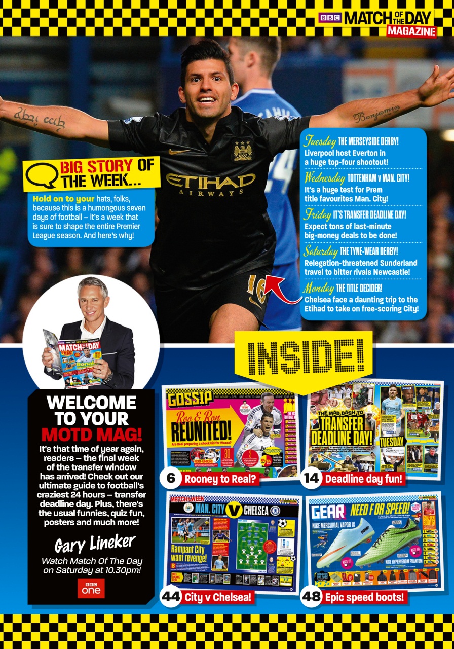 Match of the Day Preview Pages