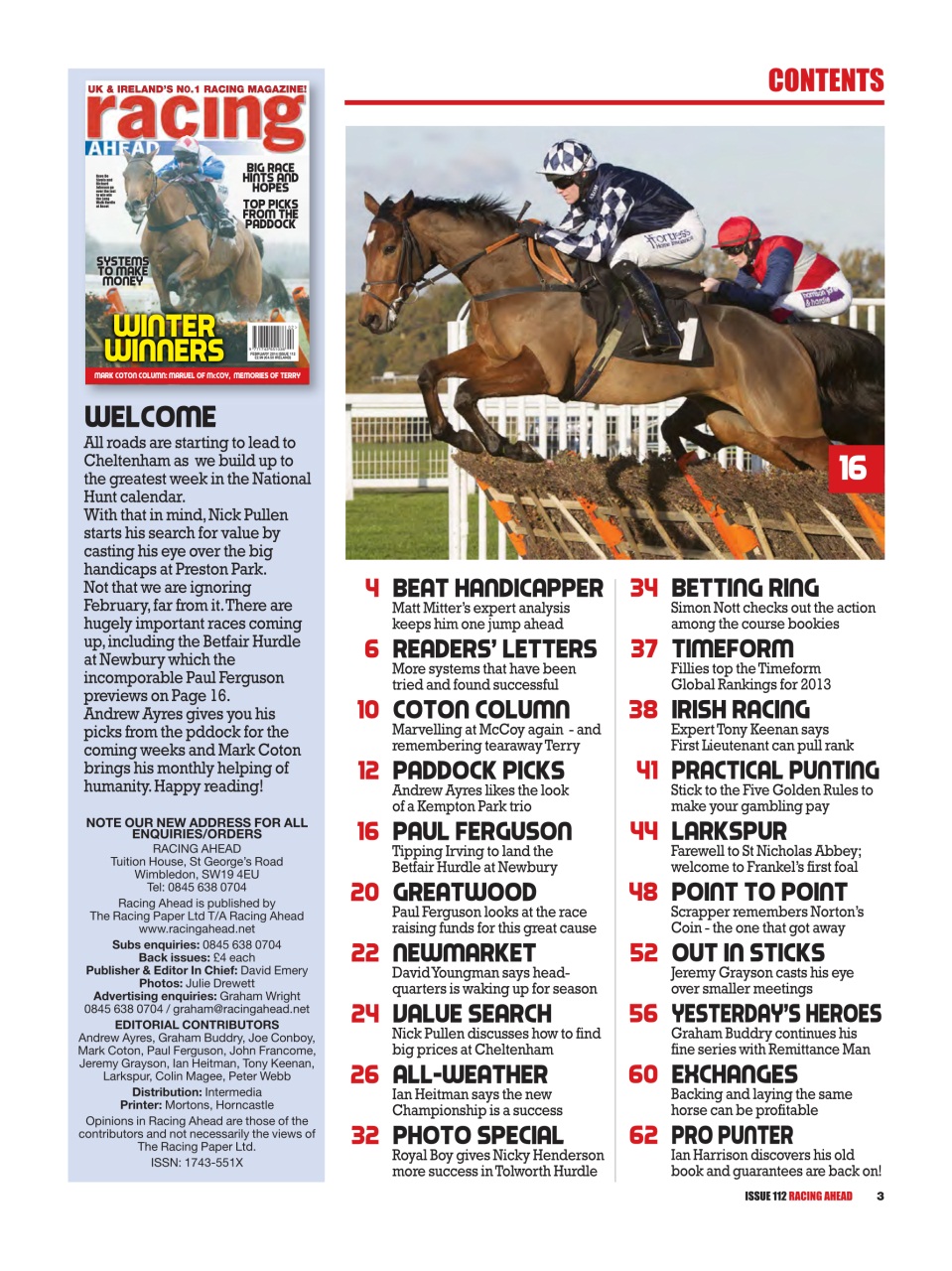 Racing Ahead Preview Pages