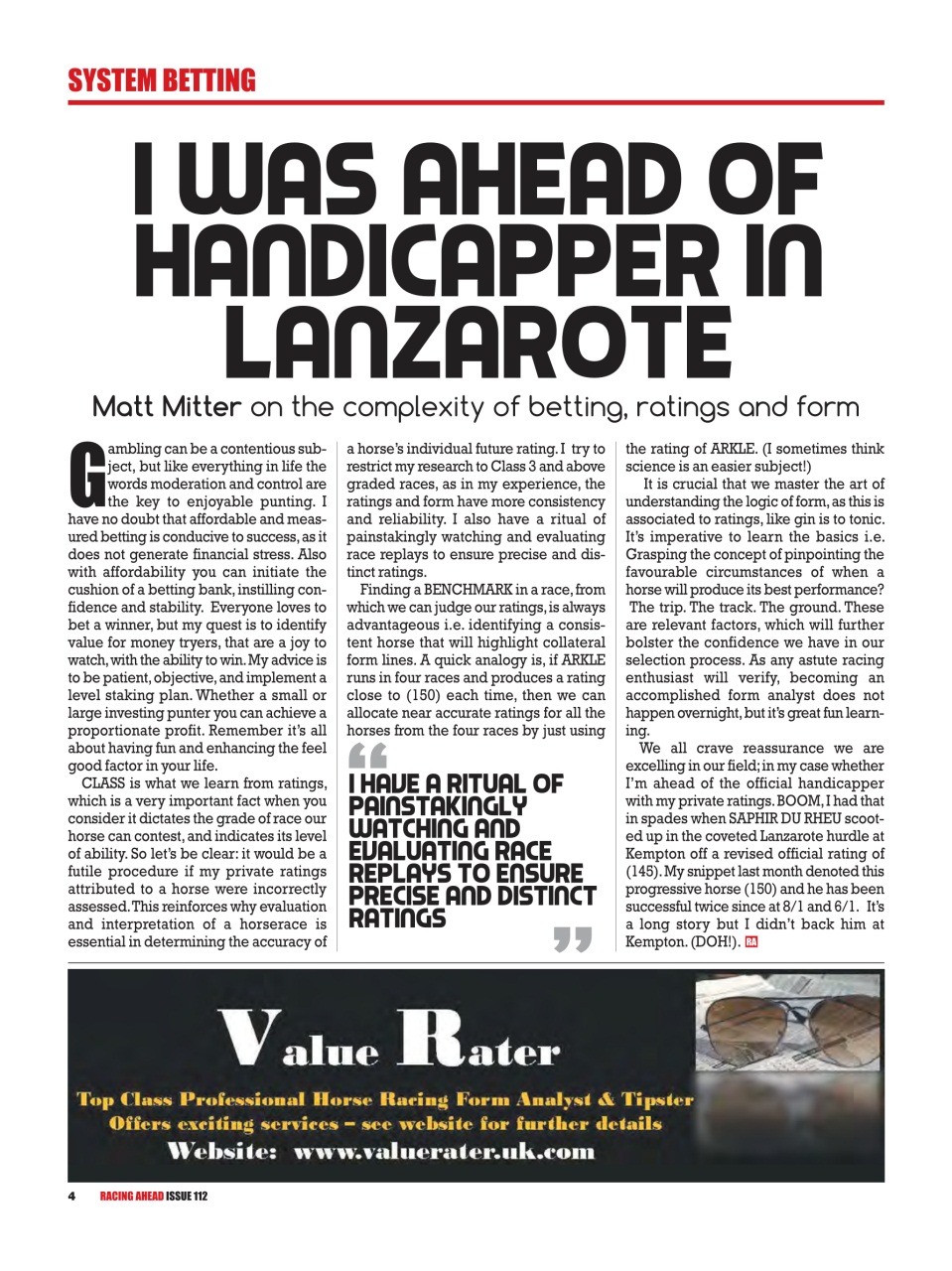 Racing Ahead Preview Pages