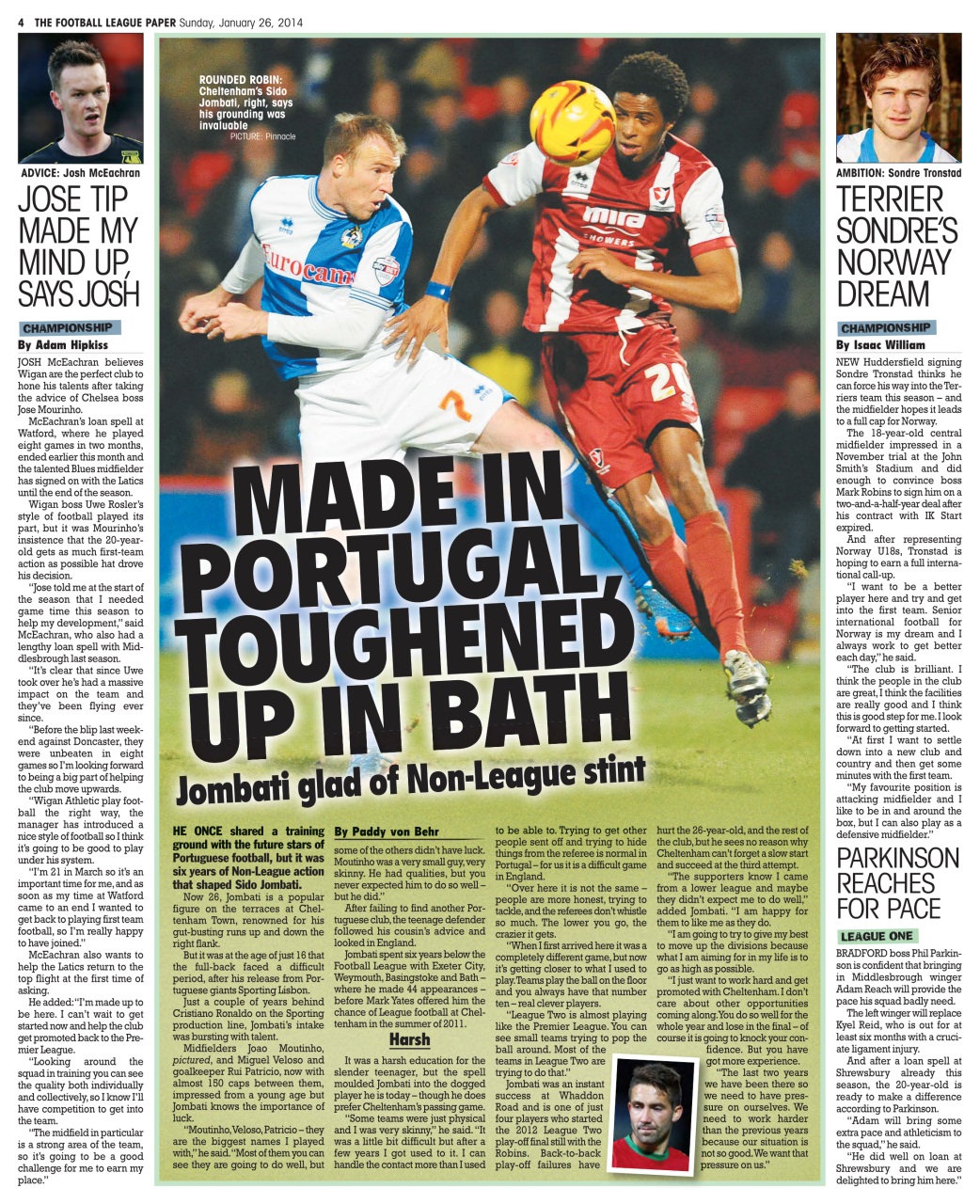 The Football League Paper Preview Pages
