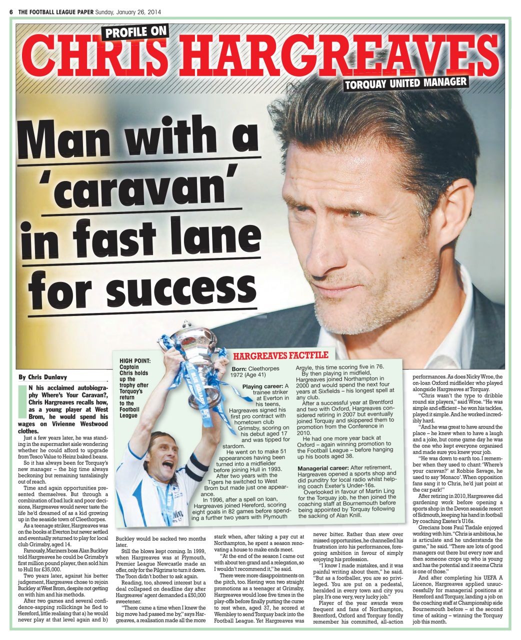 The Football League Paper Preview Pages