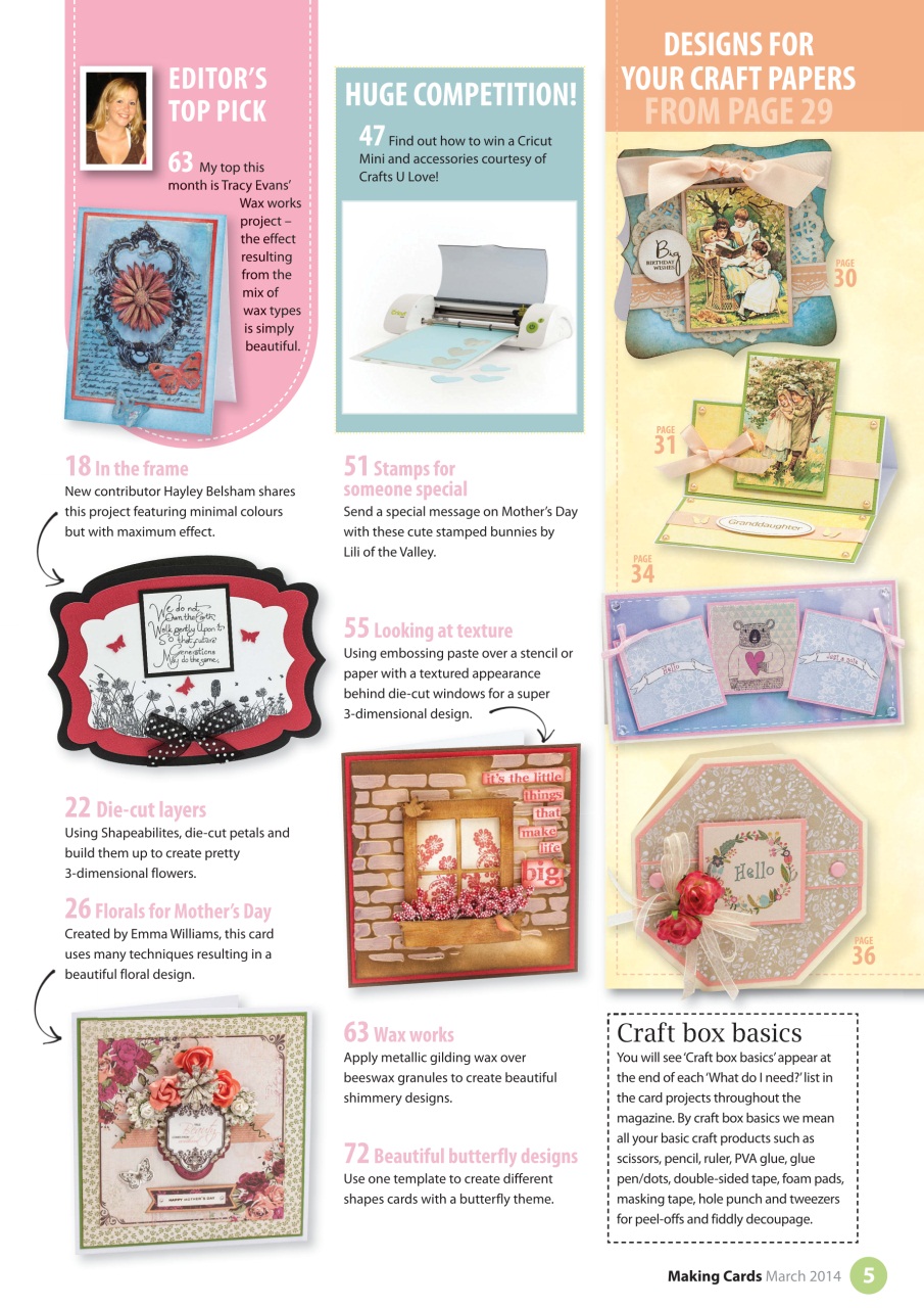 Making Cards & Papercraft Preview Pages