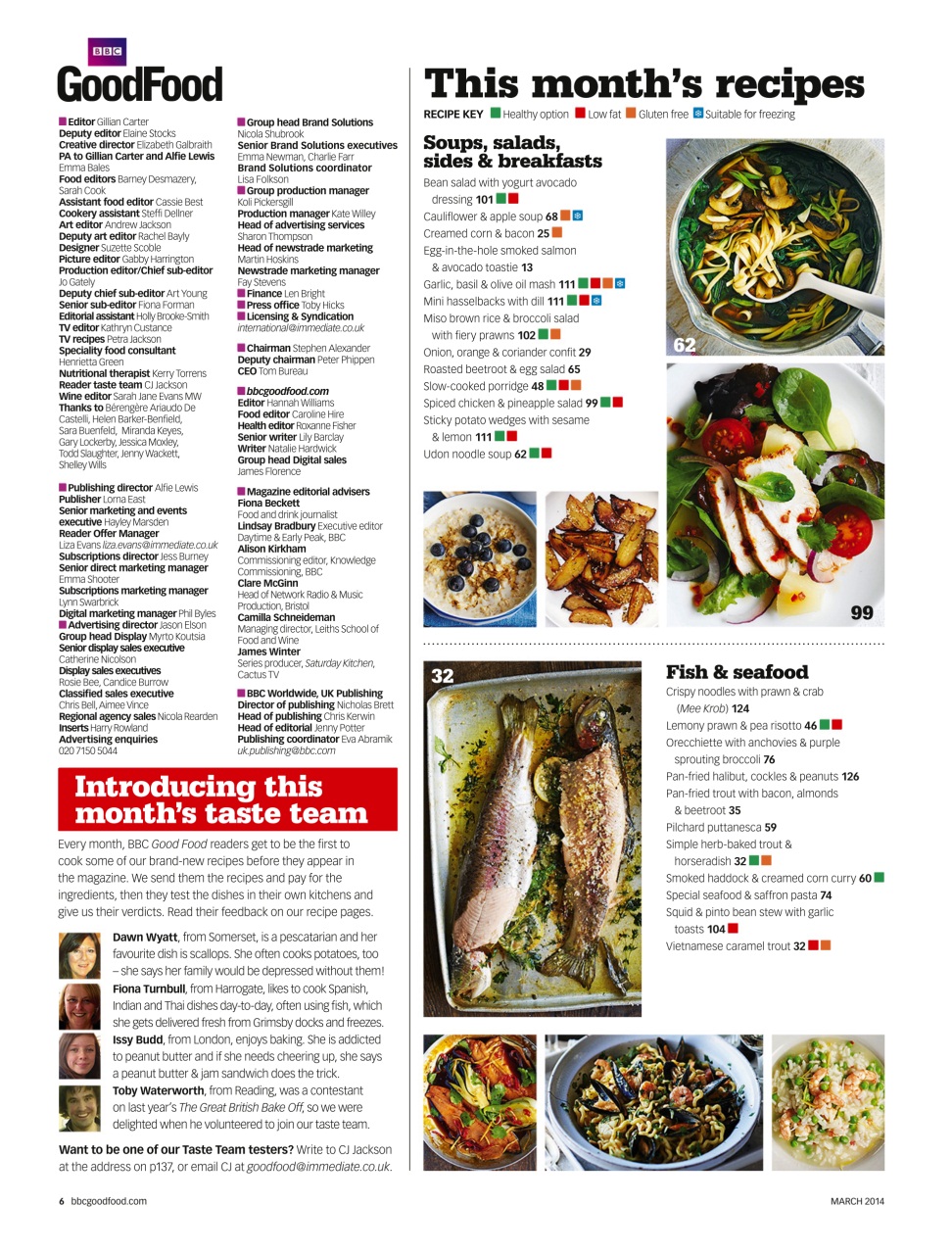 Good Food Magazine Preview Pages