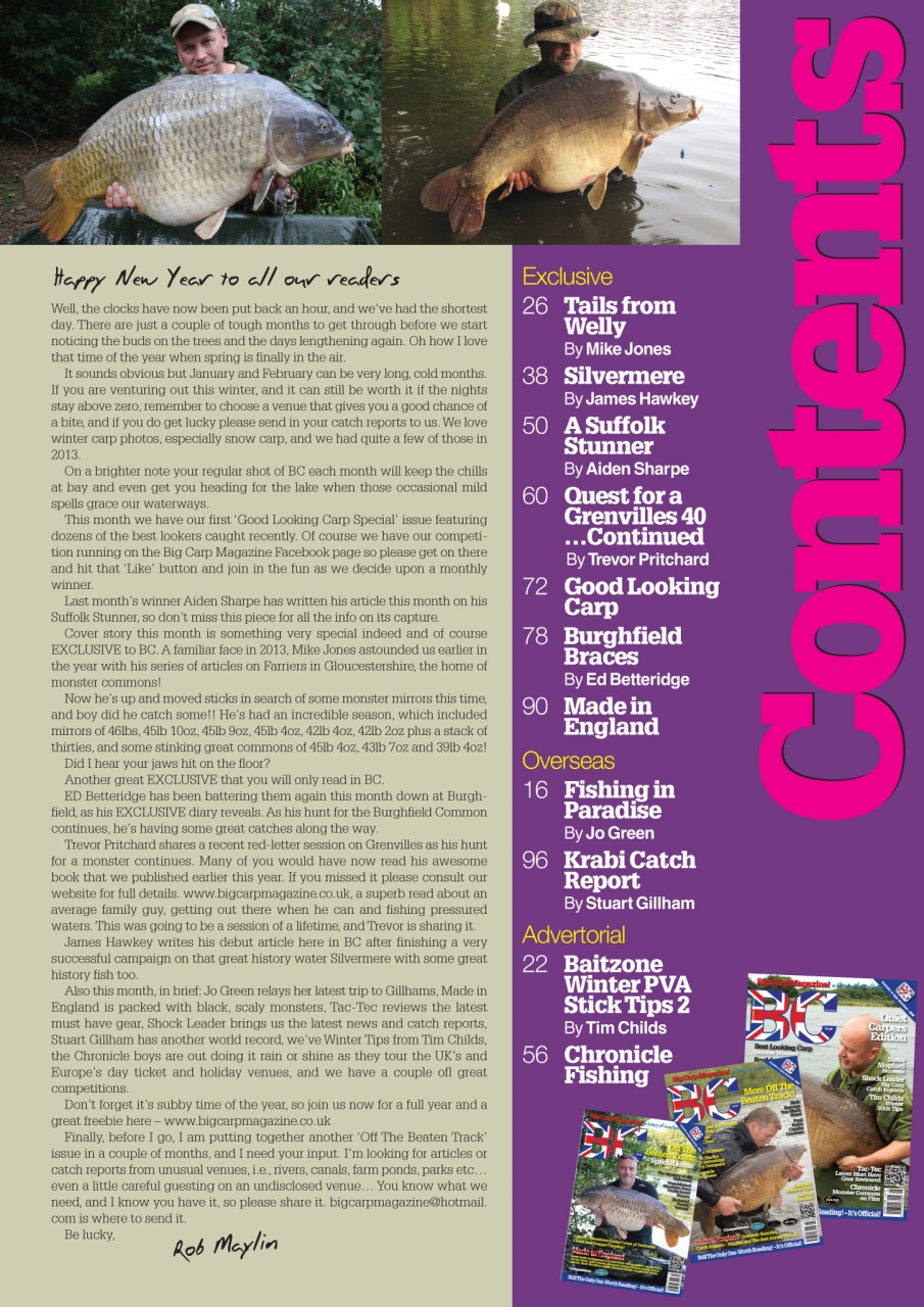Big Carp Magazine Preview Pages