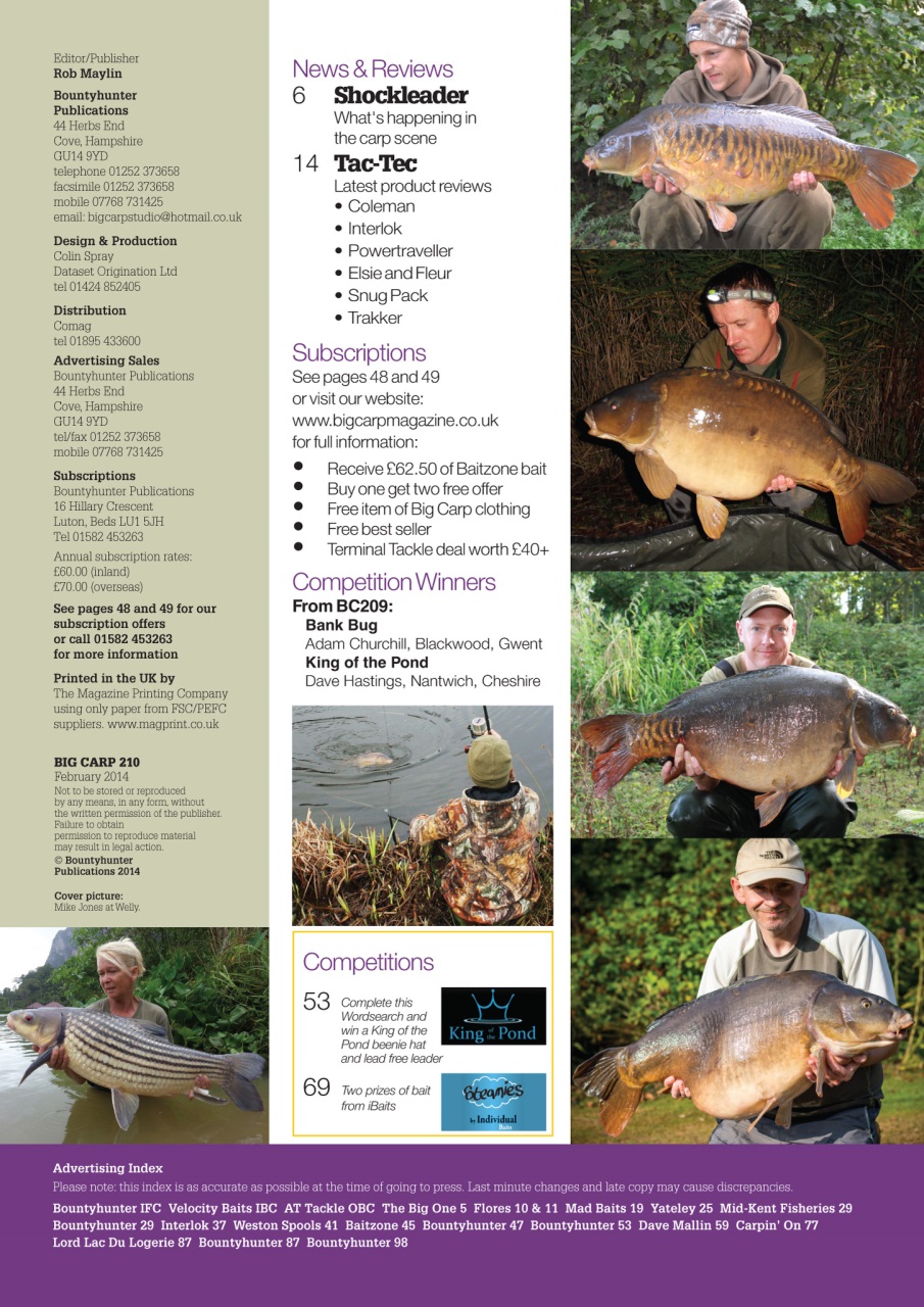 Big Carp Magazine Preview Pages