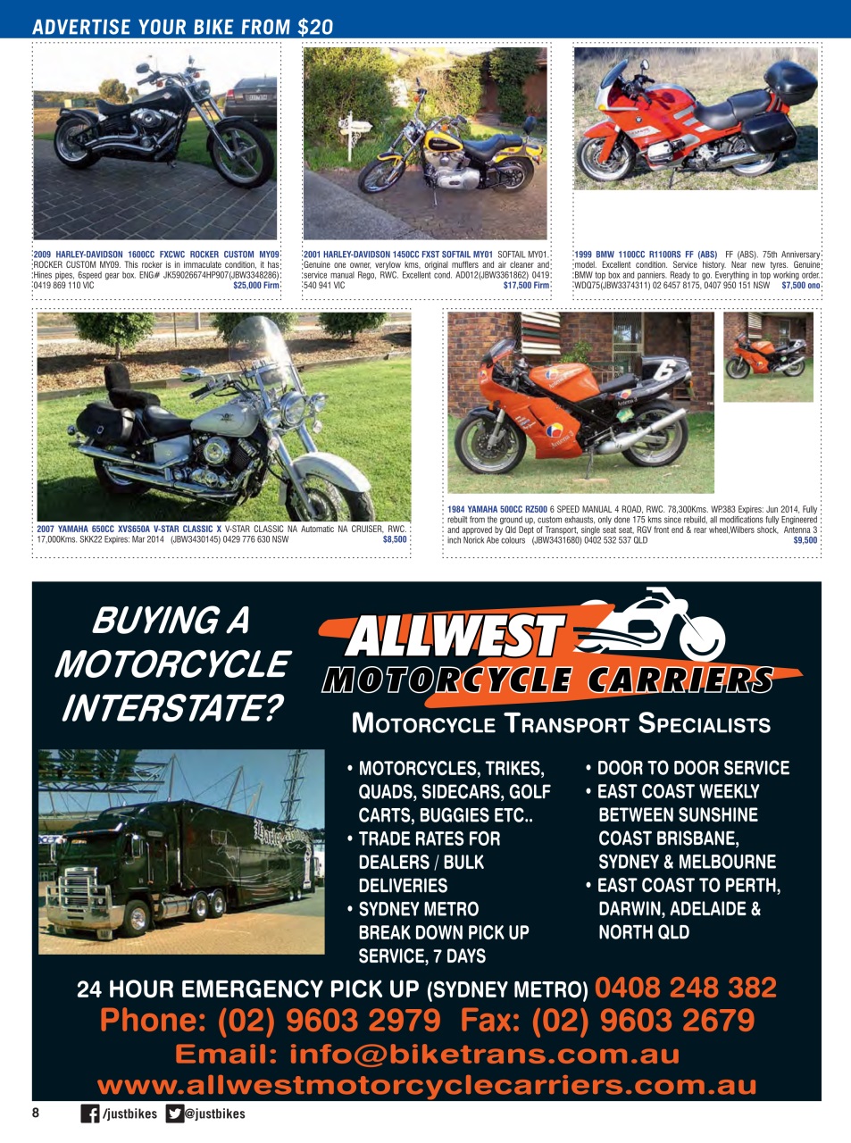 JUST BIKES Preview Pages