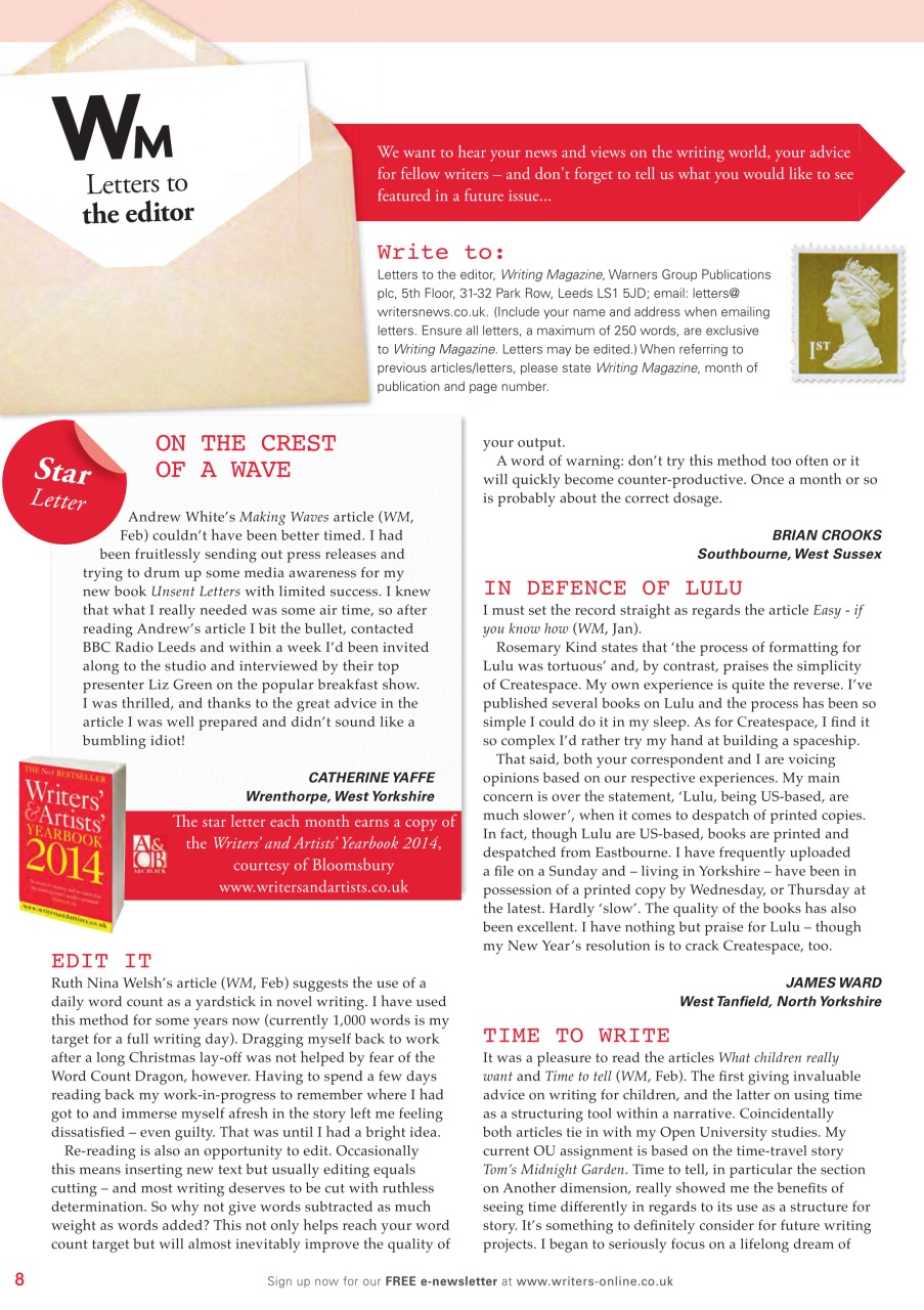 Writing Magazine Preview Pages